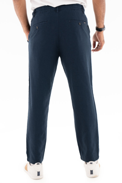 LINEN BLEND TROUSERS
