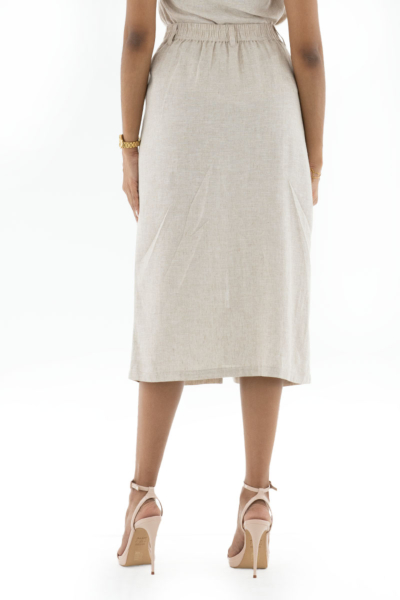 LINEN BLEND SKIRT