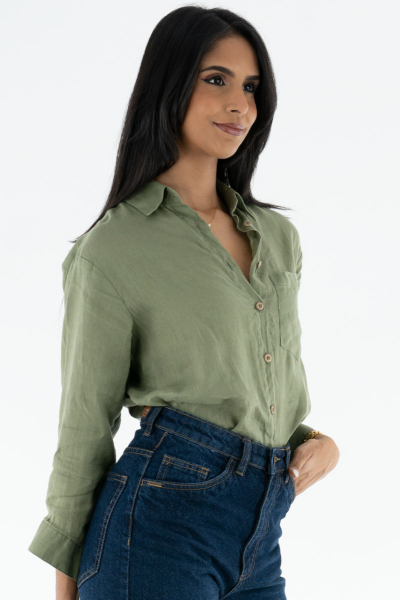 OVERSIZE 100% LINEN SHIRT