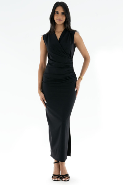 CROSS OVER FITTED DRESS