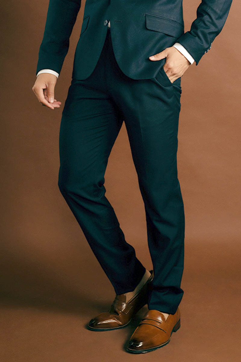 SLIM FIT SUIT TROUSERS